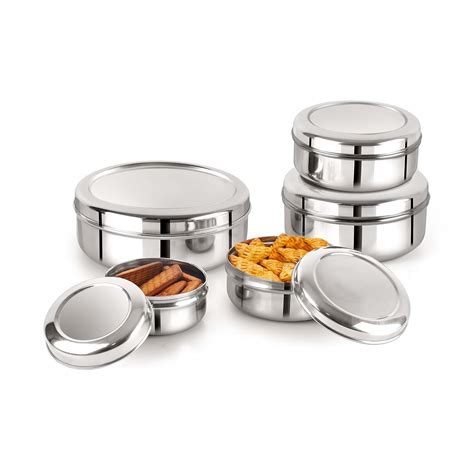 Buy Cello Steelox SmartServe Stainless Steel Food Storage Dabba 230ml ...