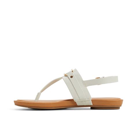 Buy Aldo Taylen-In121 Women White Flat Sandals Online