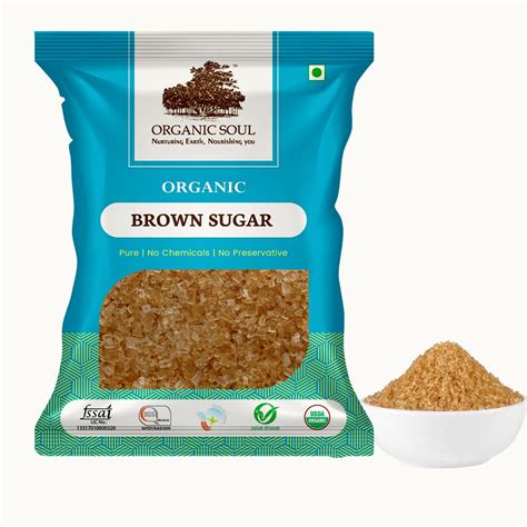 Organic Soul – Organic Brown Sugar 900_Gm, Sugarcane, 100% Organic & 0% ...