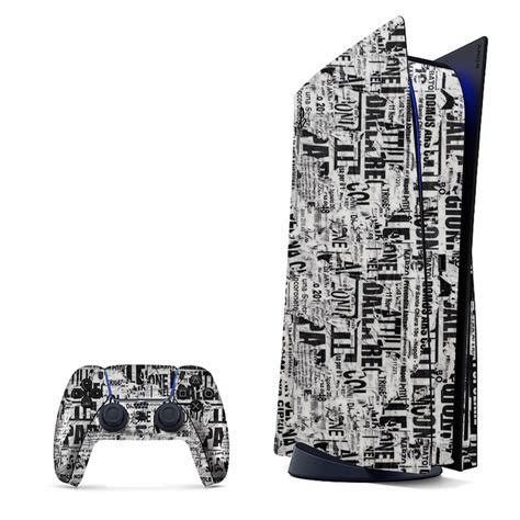 PS5 Typography Design Skins & Controller Wraps | Customize Your ...