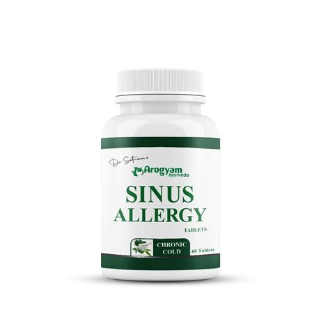 AROGYAM AYURVEDA Sinus Allergy Tablets | Giloy Ayurvedic Herbs Extract ...