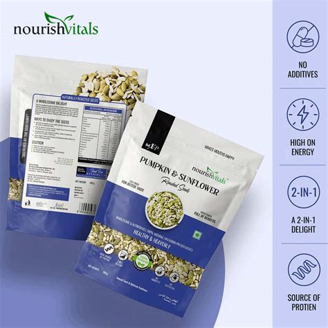 Buy NOURISHVITALS HEALTHY MUNCHING COMBO | SUNFLOWER PUMPKIN AND ...