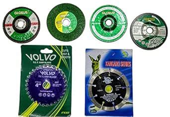 APS® 10 Piece Combo Set Of 4" / 110mm Wheel-Grinding Angle Grinder ...