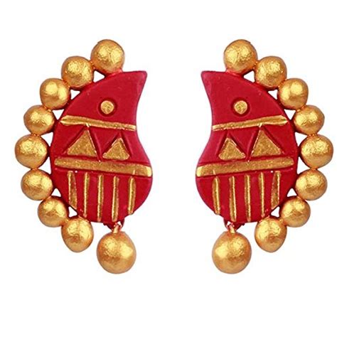 Terramart_ Handmade Terracotta Earring Set Jewellery for Women/Girls ...