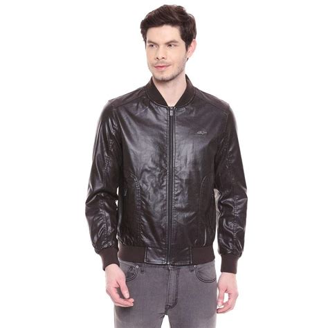 Buy KILLER Mens Zip Through Neck Solid Bomber Jacket (Coffee_Large) at ...