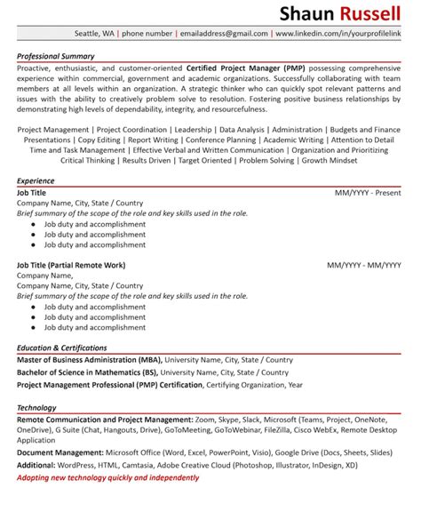 Combination and Hybrid Resume Guide (Example) | FlexJobs