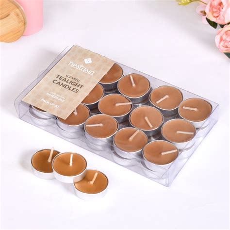 Ginger Ale Perfumed Tealight Candles Set Of 30 Online - Premium Candle ...