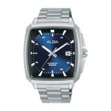 ALBA Unique Rectangular Blue & Black Radiation Dial Automatic Watch AU ...