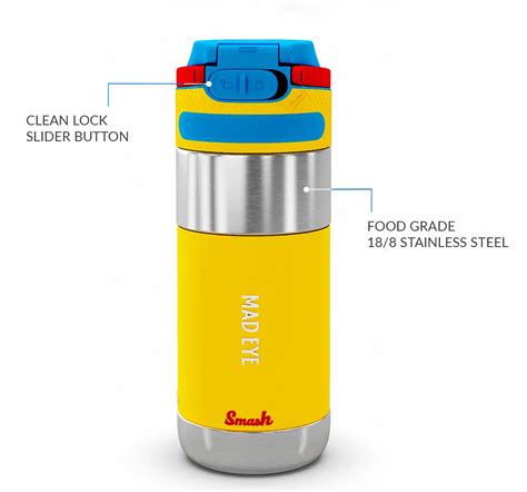 Rabitat Clean Lock Insulated Stainless Steel Sipper Water Bottle Mad ...