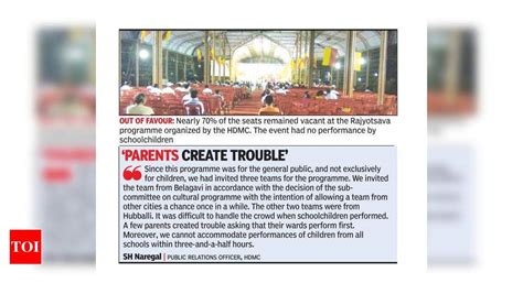 Move to do away with kids’ show at Rajyotsava fete draws criticism ...