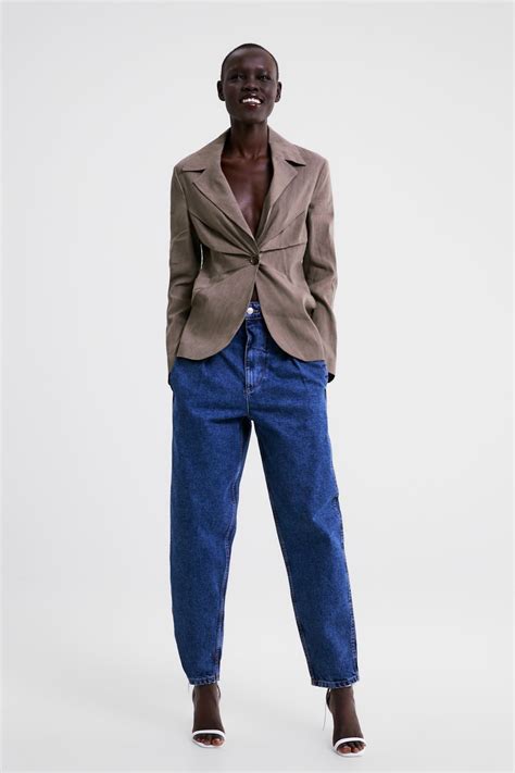 JEANS ZW PREMIUM DENIM PLEAT PANT - Visualizza Tutto-JEANS-DONNA | ZARA ...