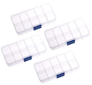 Bulfyss 10 Grid Jewellery Organisers with Adjustable Dividers ...