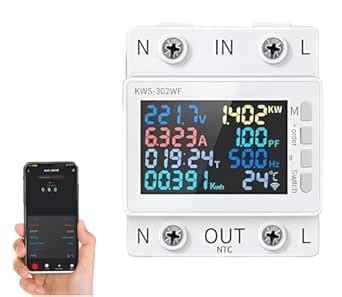 XPR3SS KWS-302WF 8in1 Parameter Display 63A WIFI Smart Switch Circuit ...