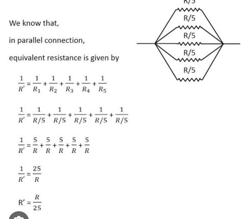 A piece of wire of resistance of 5 ohm is cut into five equal parts.a ...