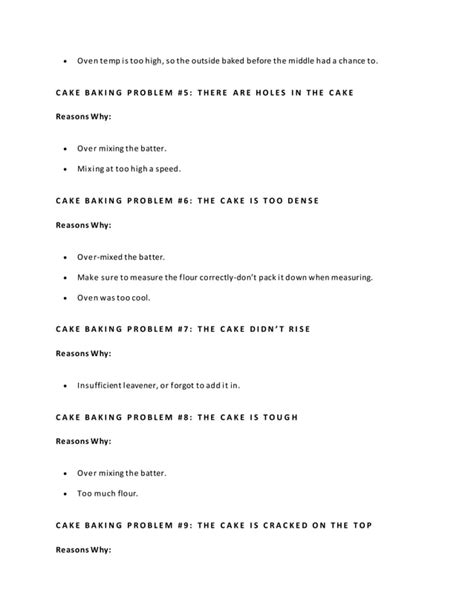 Image result for Cake Cooking Problems