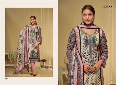 IBIZA RIYASAT VOL 6 MUSLIN DIGITAL PRINT WITH FANCY HAND WORK SUITS AT ...