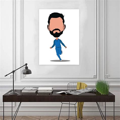 Virat Cartoon Wall Art – Myindianthings