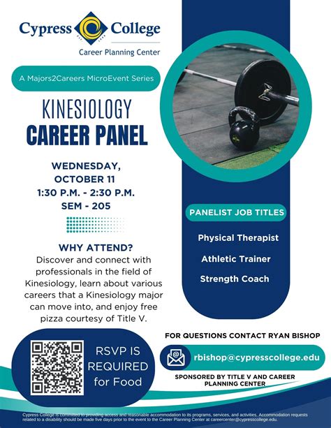 Kinesiology Career Panel - Cypress College