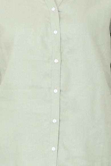 Buy Women Grey Solid Long Sleeves Formal Shirt Online - 350336 | Van Heusen