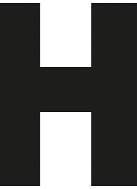 Letra H color negro en vinilo adhesivo | Leroy Merlin