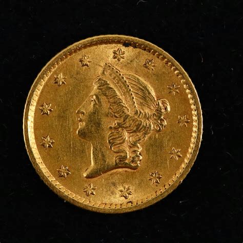 1854 Liberty Head $1 Gold Coin | EBTH
