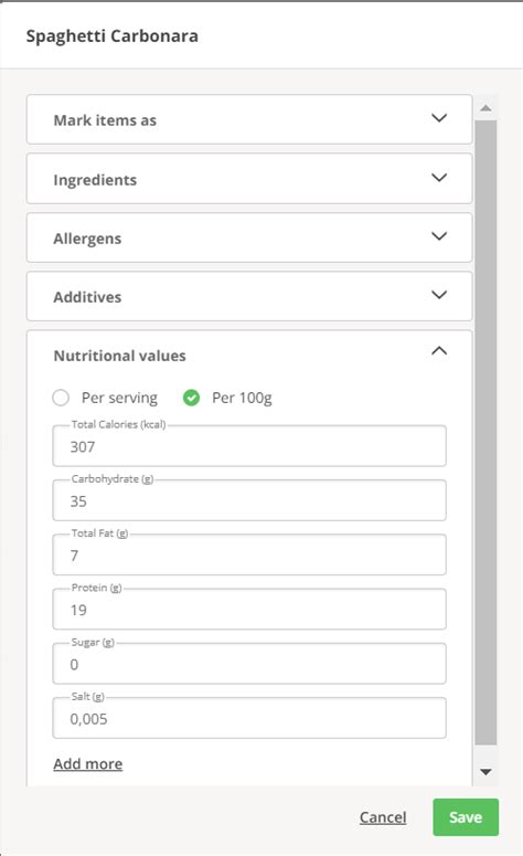 How to Add Restaurant Allergen Information to Your Menu