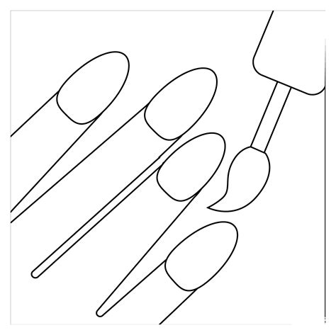 Nail Polish Emoji coloring page - ColouringPages