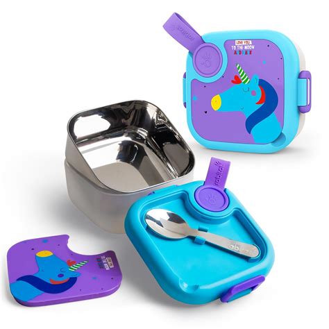 Buy rabitat Stainless Steel Lunch Box with Spoon - 2 Years Brand ...