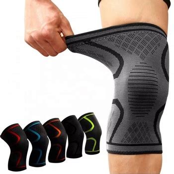 Customized Compression Knitted Breathable Neoprene Knee Support Sleeve ...