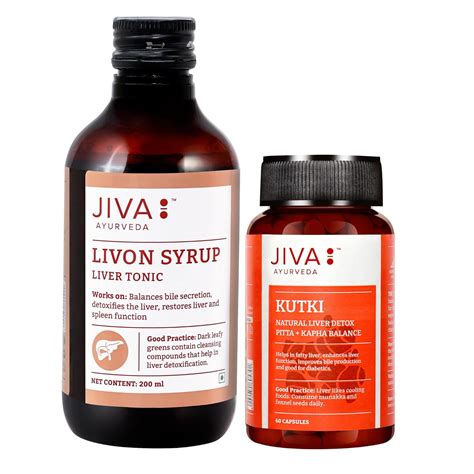 Jiva Kutki Capsules 60 Tablets & Livon Syrup 200 ML (Combo Pack of 2 ...