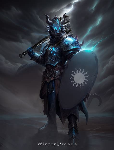 ArtStation - Dragonborn Paladin DnD