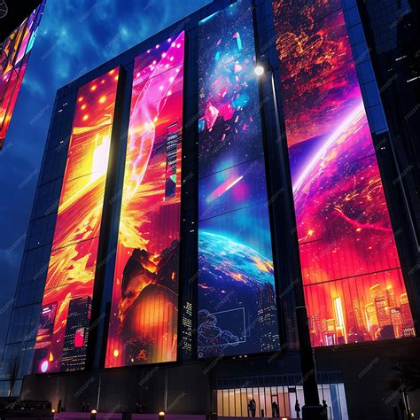 Premium Photo | Design of Projected Video Billboards on Tall Buildings ...