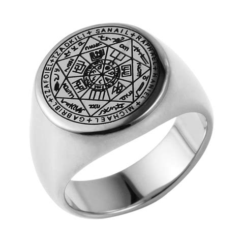 Hzman Seals Of The Seven Archangels Rings Choker Statement Silver ...