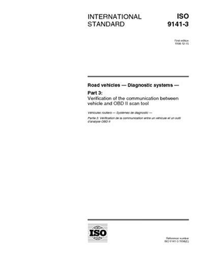 ISO 9141-3:1998, Road vehicles - Diagnostic systems - Part 3 ...