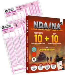 PW UPSC NDA/NA 10 Previous Year Papers (PYQs) & 10 Mock Tests For 2025 ...