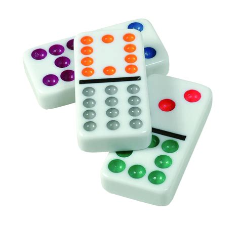 Cardinal Double 12 Color Dot Mexican Train Dominoes in Tin, New, Free ...