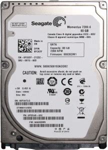 Seagate ST980412ASG 80 GB Laptop Silver (Metalic) SATA Internal Hard ...