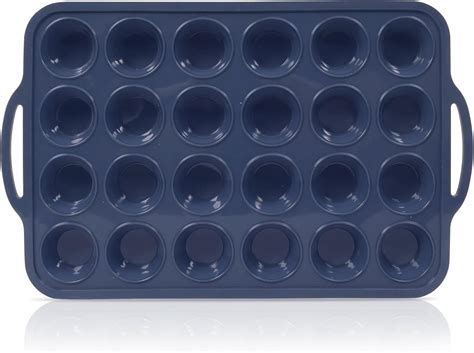 Amazon.com: Vnray Mini Silicone Muffin Pan with Metal Frame, Non Stick ...