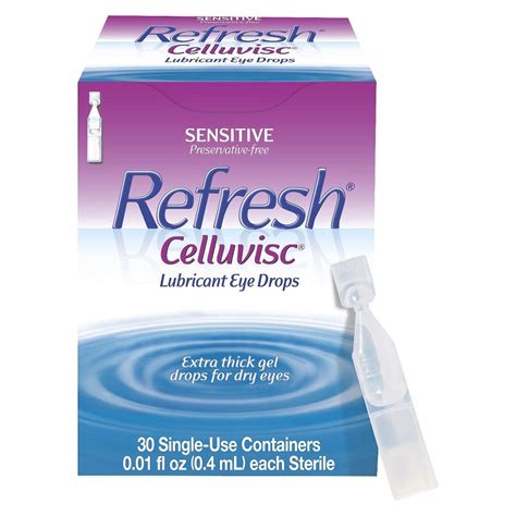 Refresh Celluvisc Lubricant Eye Drops - 0.3 fl oz/30ct | Dry eye drops ...