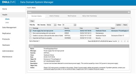 Data Domain: Troubleshooting Power Supply (PSU) Alerts | Dell India