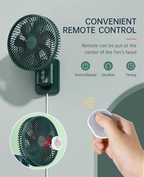Comoistar Compact Wall Mount Fan with Remote Control, Timer, India | Ubuy