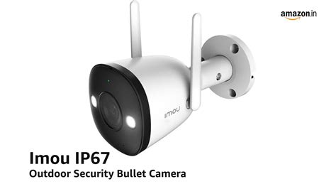 Imou IP 67 Outdoor Security Bullet Camera , Color Night Vision, 1080P ...