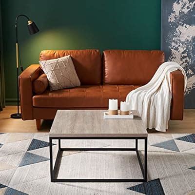 Buy CENSI Modern French Oak Coffee Table Ottoman for Living Room ...