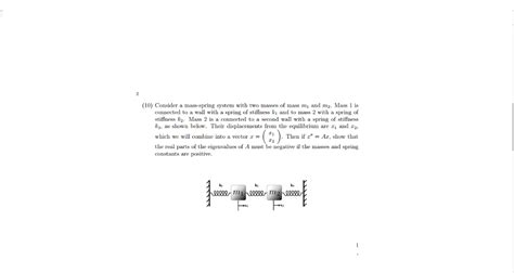 Image result for Two Mass Spring System