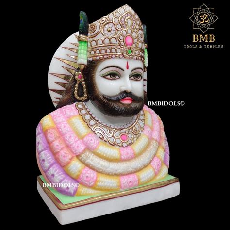 PREORDER Marble Khatu Shyam Ji Statue made in Vietnam Marble – BMBIDOLS