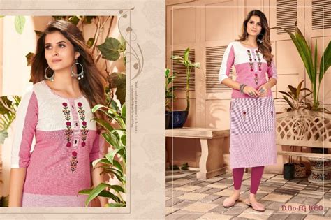 FASHION GALLERIA SUNSHINE VOL 01 KHADI ELEGANT KURTI CATALOG ...
