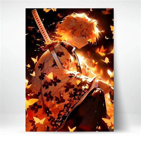 High-Quality Metal Posters - Anime Zenitsu AZ2 | Vibrant Colors & Sharp ...