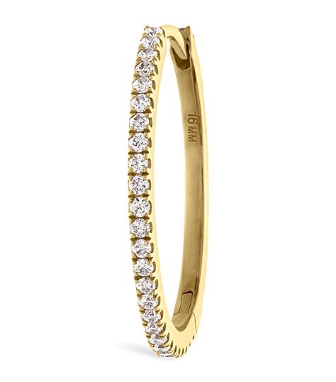 Maria Tash Diamond Eternity Single Hoop Earring (15.5mm) | Harrods IN