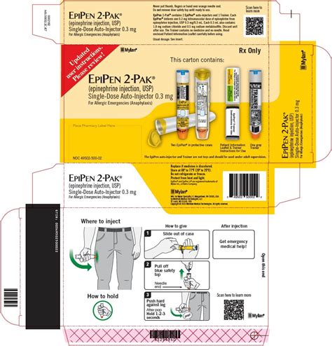 EpiPen: Package Insert / Prescribing Information / MOA
