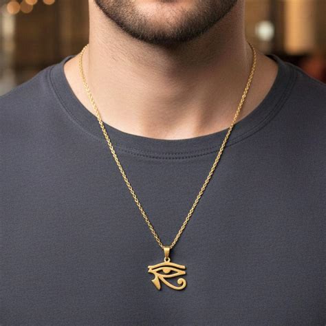 Buy Now Premium SS Pendant/ Necklace - UDJAT EYE GOLD - Pure Titanium ...